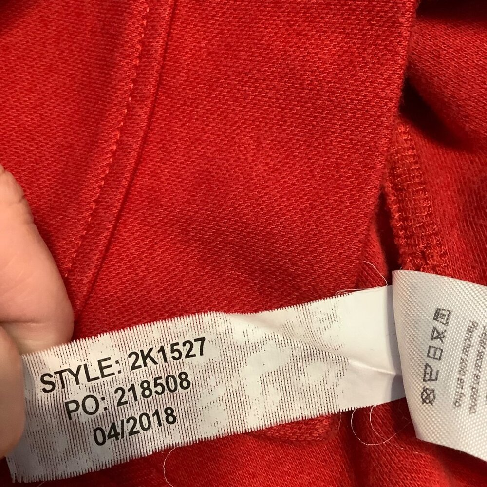 Vineyard Vines Women’s Top Red Cropped Boxy Popover Zipper Back Size XS - Picture 6 of 10